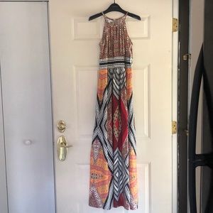 NWT tribal print maxi dress